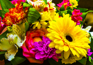 Bouquest of flowers for the ACT II Showcase.