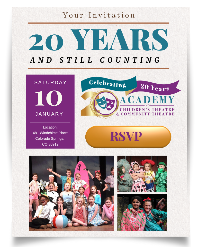 20th Anniversary Invitation